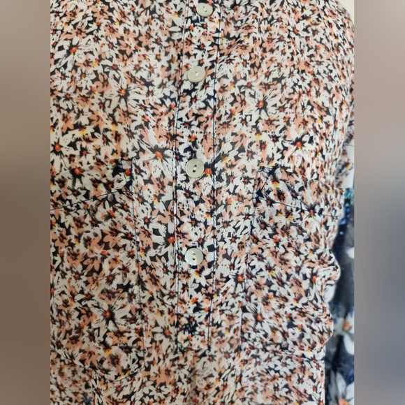 Fig and flower sheer shirt dress - Picture 3 of 5